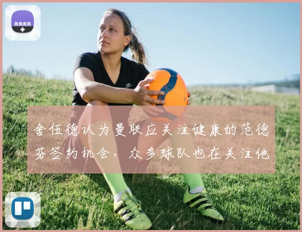 舍伍德认为曼联应关注健康的范德芬签约机会，众多球队也在关注他